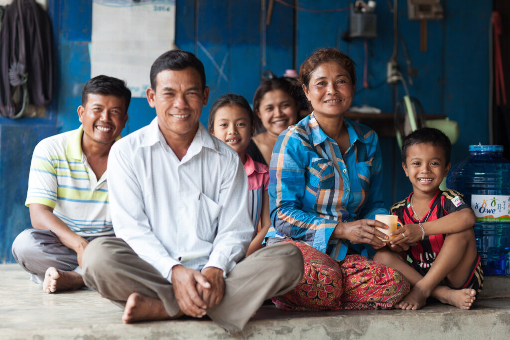 Famille souriante